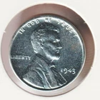 1943 WWII Lincoln Wheat Steel Penny Collectible US Collection Very Good War Coin