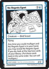 No-Regrets Egret [Mystery Booster 2 Playtest Cards] Near Mint