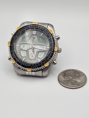 Philip Persio IPS 90AAM0606 Mens Watch Quartz Day Date Stainless