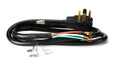 Utilitech 6-ft 30 -Amp 4 -Prong Black Dryer Appliance Power Cord