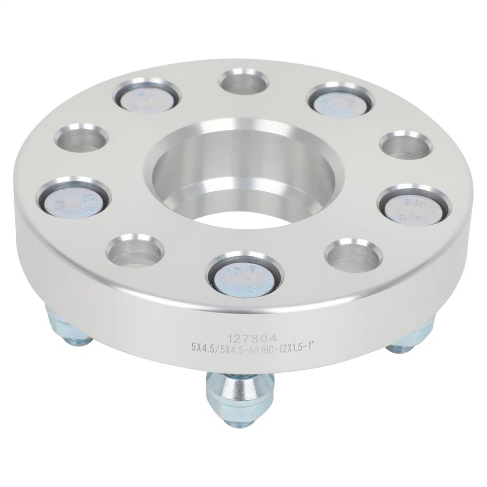 2x 1" 5x4.5 Hub Centric Wheel Spacers 12x1.5 For Toyota RAV4 Sienna Tacoma 5 Lug Foto 4 de 4