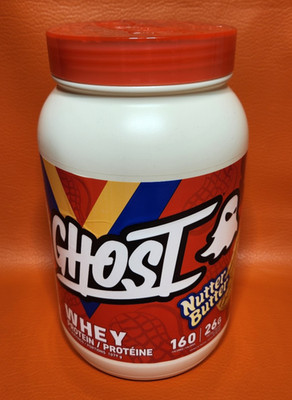 Ghost Whey Protein Powder Nutter Butter Flavor 2.3 Pounds 26 Servings EXP 10-27
