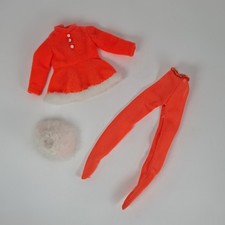 Vintage Skipper Ice Skatin' Outfit #3470 Orange Winter Set Black Label