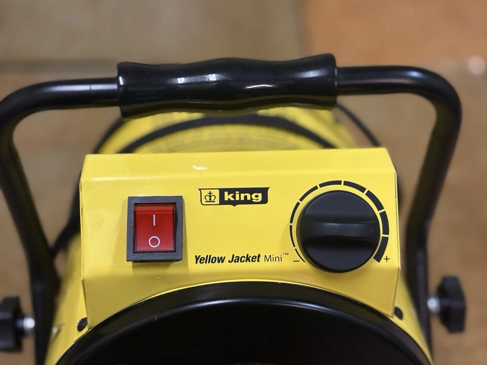 King Yellow Jacket Mini PSH1215T 1500W Calentador de Tienda Portátil - Funciona Muy bien Foto 2 de 4