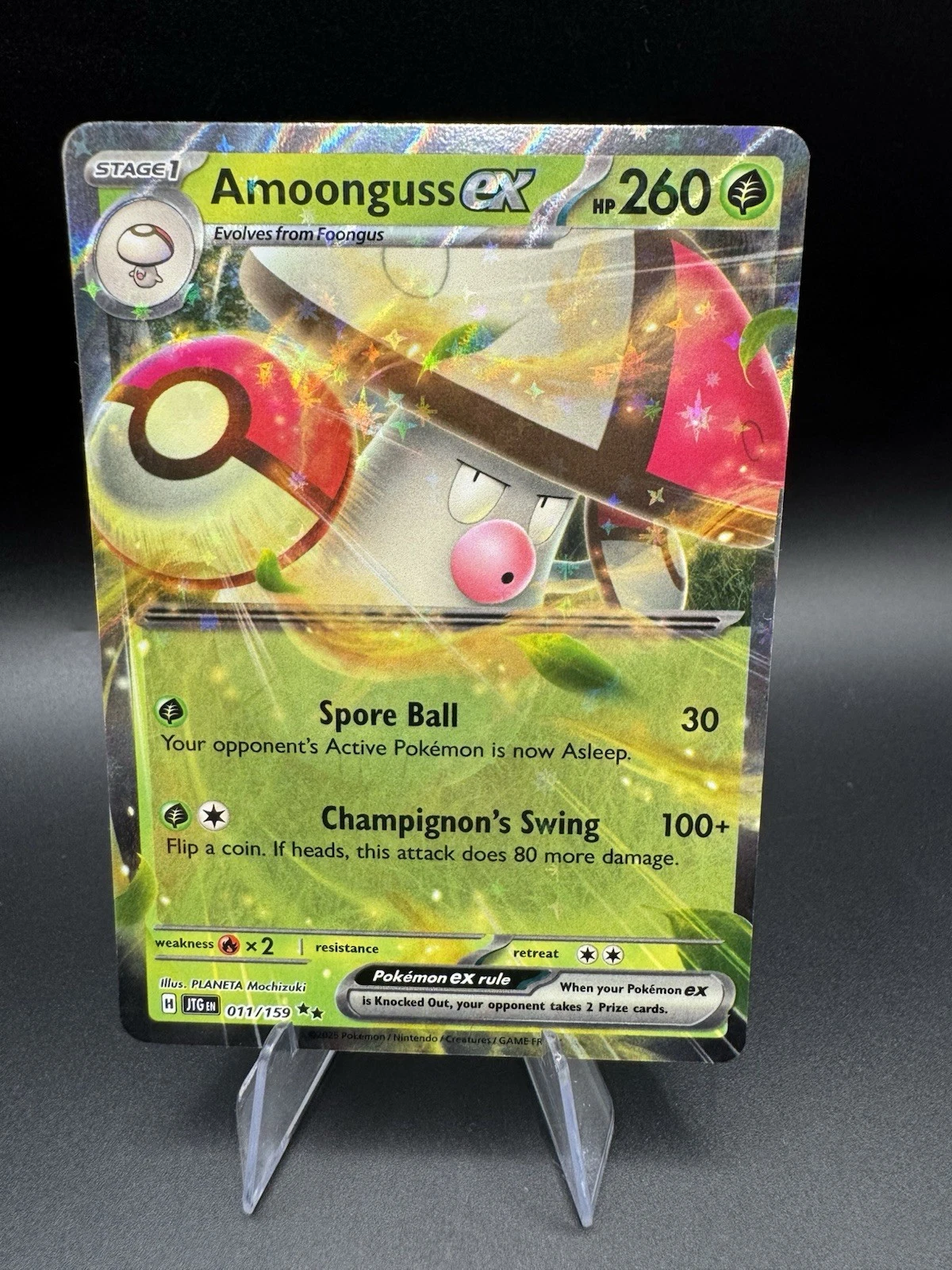 Amoonguss ex Double Rare Journey Together 011/159 Pokemon TCG Pack Fresh - NM