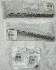 1971-73 Dodge Charger 440 Magnum Hood Emblems Super Bee Mopar Trim Molding Pair