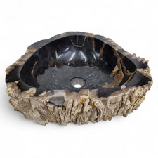 Lavabo In Pietra Naturale Per Bagno #17 Legno Fossilizzato Unico