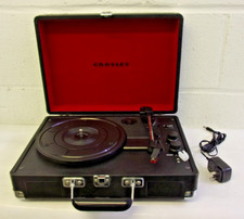 Crosley Cruiser Deluxe Portable 3 Speed Bluetooth Record Player CR8805A-BK
