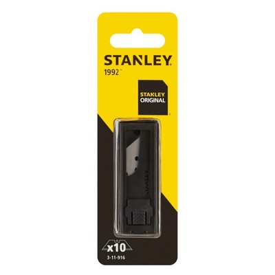 STANLEY 3-11-916 Trapezklingen 1992 m. Loch. Cuttermesser Klingen 10 Stk 11-916