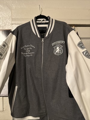 Sean john Grey Fleece Varsity Jacket