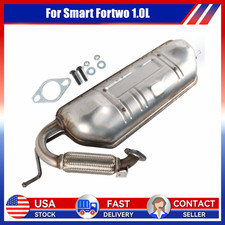 Stainless Steel Rear Exhaust Muffler For Smart Fortwo 1.0l 2008 - 2015 Smart Car Stainless Steel Rear Exhaust Muffler For Smart Fortwo 1.0l 2008 - 2015 Smart Car
