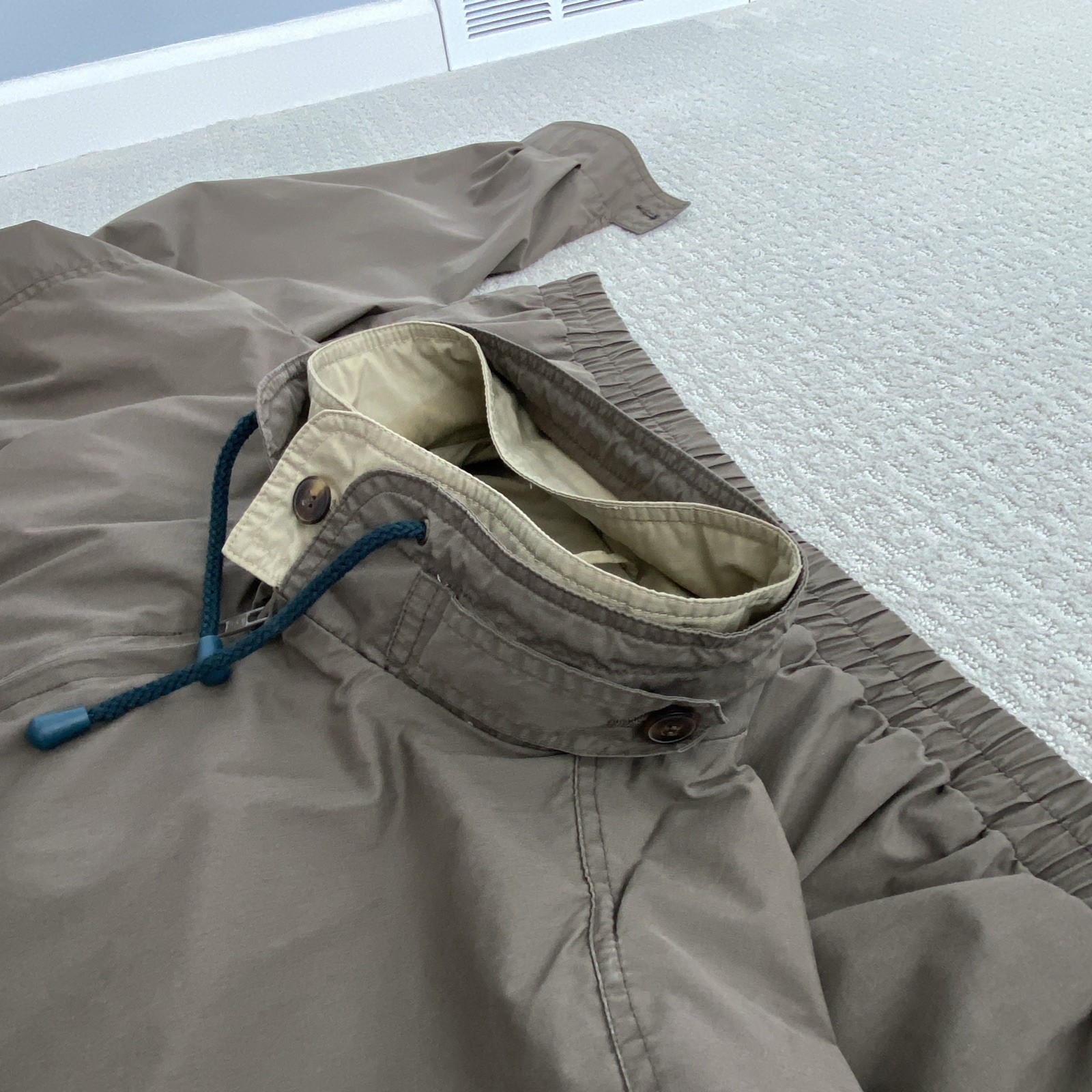 Vintage Whitefish Bay Men's XL Olive Green Grandpa Bomber Jacket Windbreaker thumbnail 10