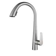 Brushed Gold 304 Stainless Steel Kitchen Pull-Out Tap Sink Vegetable Washing Bas