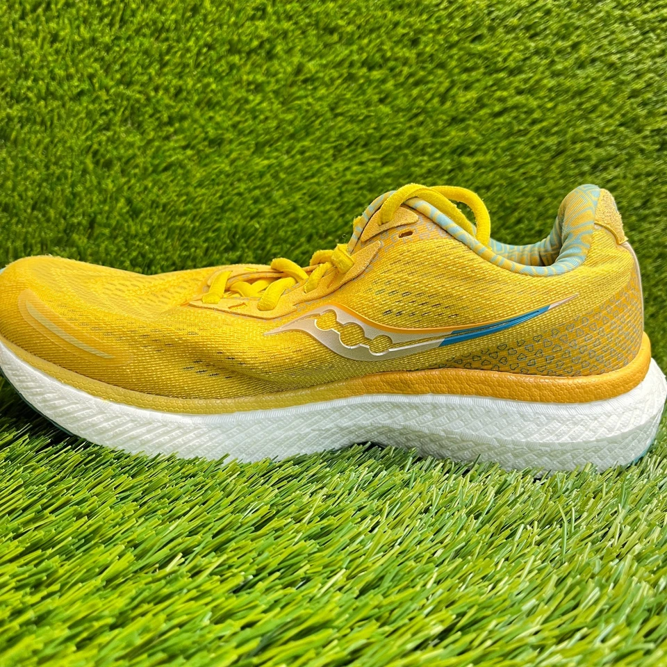 Zapatillas deportivas Saucony Triumph 19 para mujer talla 9,5 amarillo blanco Foto 2 de 4