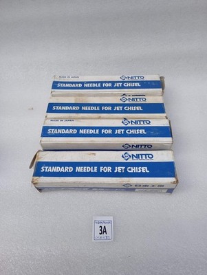NITTO KOHKI JET CHISEL NEEDLE SIZE. 3mmX180mm japan made (LOT OF 4 BOX (400PC