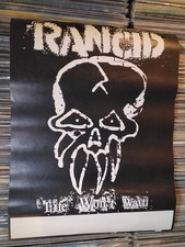ORIGINAL RANCID LIFE WONT WAIT PROMO TOUR POSTER 14x18 DOUBLESIDE INDIE PUNK SKA