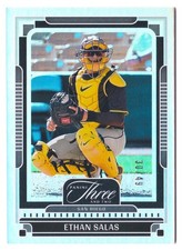 2025 Panini Three and Two Ethan Salas #8 Holo Silver SP Parallel #/49 Padres