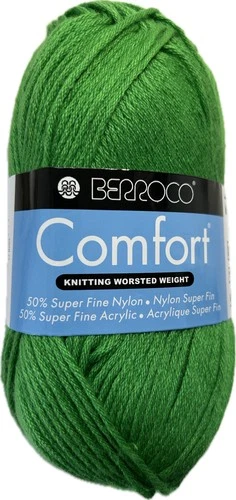 LOT of 7 new balls BERROCO COMFORT YARN 9751 Grass Worsted Weight dyelot3395 - product listing photo