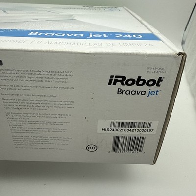 【新品未開封】iRobot Braava jet 240 iRobot Braava jet 240 App Controlled Robot Mop - White for sale