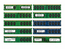 Random Bulk DDR DDR2 DDR3 RAM Desktop Laptop Memory Mixed Brands Lot Of 10