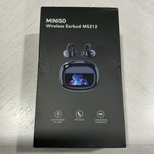 MINISO MS212 Wireless Bluetooth Earbuds, HD Voice, Long-Lasting Endurance, Black