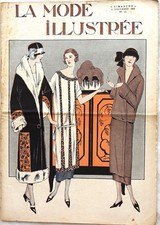 La Mode Illustrée n°45 du 11 Novembre 1924 journal de la famille Couture Chapeau