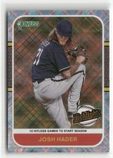 2021 Donruss #HI10 Josh Hader Highlights Diamond ☘️20M