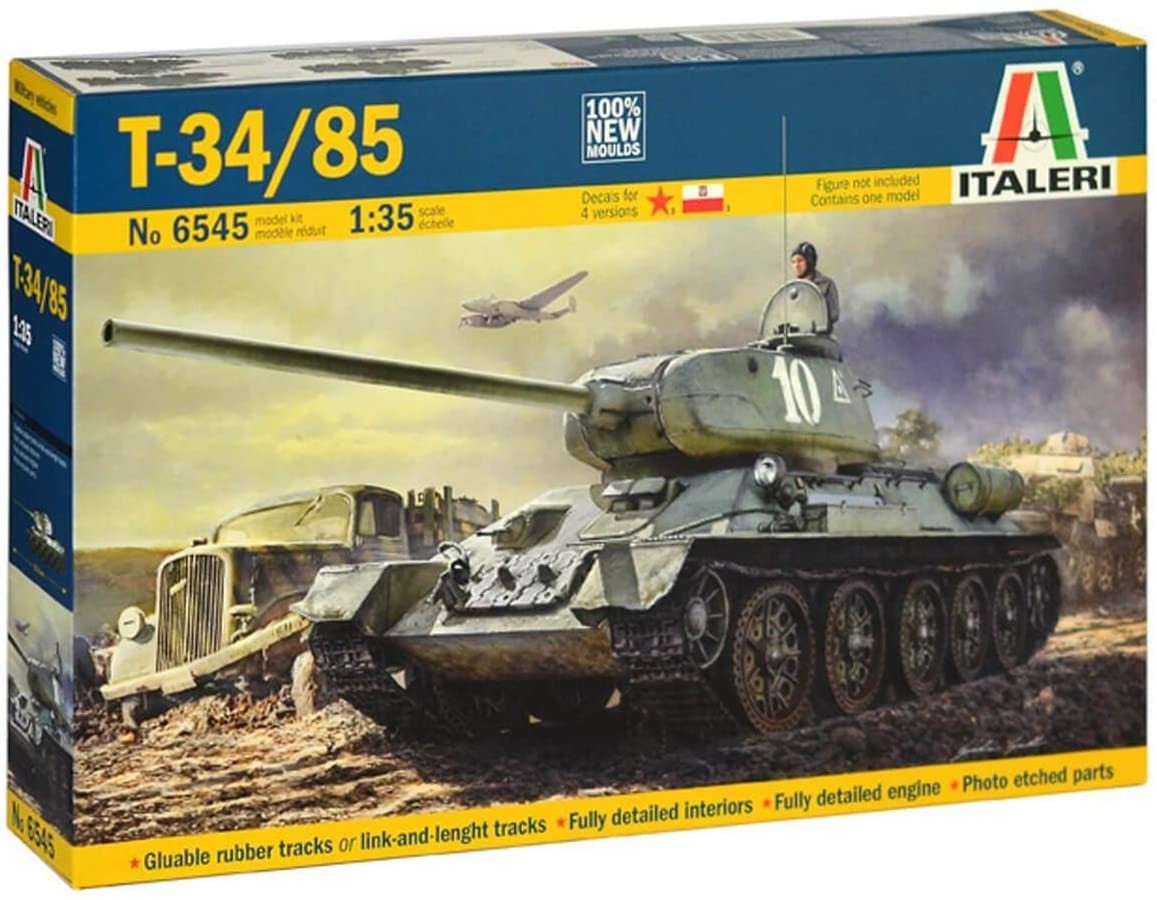 Maquette char T34 / 85 Zavod 183 Italeri réplique 1/35 à assembler pour passionné