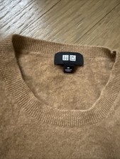 Mens Brown Uniqlo 100 Cashmere Crew Neck Sweater Size Medium