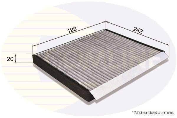 Cabin Air Filter Fits Hyundai I30 Estate Coupe Fastback Bayon COMLINE EKF203A