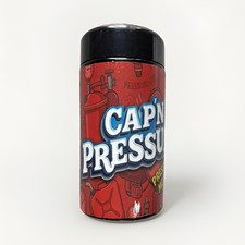 5 PACK - 100ML / Cap'n Pressure UV Protection Glass Jar w/ Black Screw-Top Lid