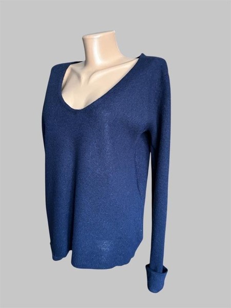 Women American Vintage Sweater Navy Wool 36 / S /