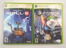 Wall-E & G-Force Xbox 360 2 Game Disney Kids Bundle Lot CIB Pixar Movie Games