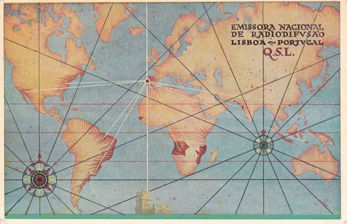 Portugal QSLs: 6 different cards from Radio Portugal