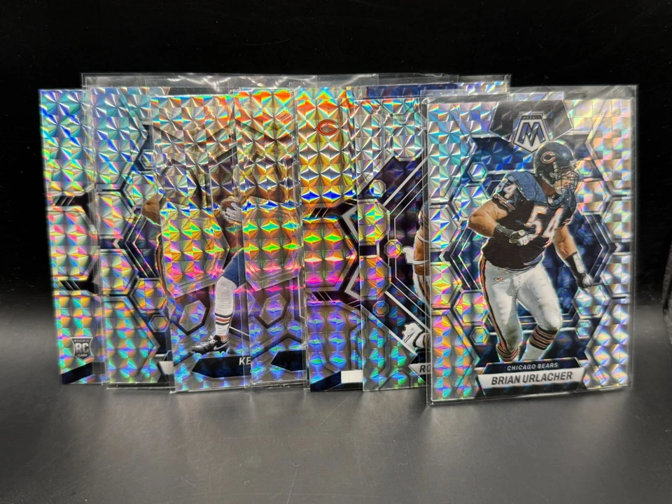 Lote de 146 tarjetas de fútbol americano Chicago Bears - Prizm & Mosiac Rookies & Veters - Paralelos Foto 4 de 4