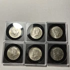 1964 50C Kennedy Half Dollar Lot of Six (6) 90% Silver
