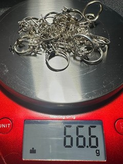 .925 Sterling Silver Jewelry Scrap (66.6 Grams) (1.98ozt Pure Silver)