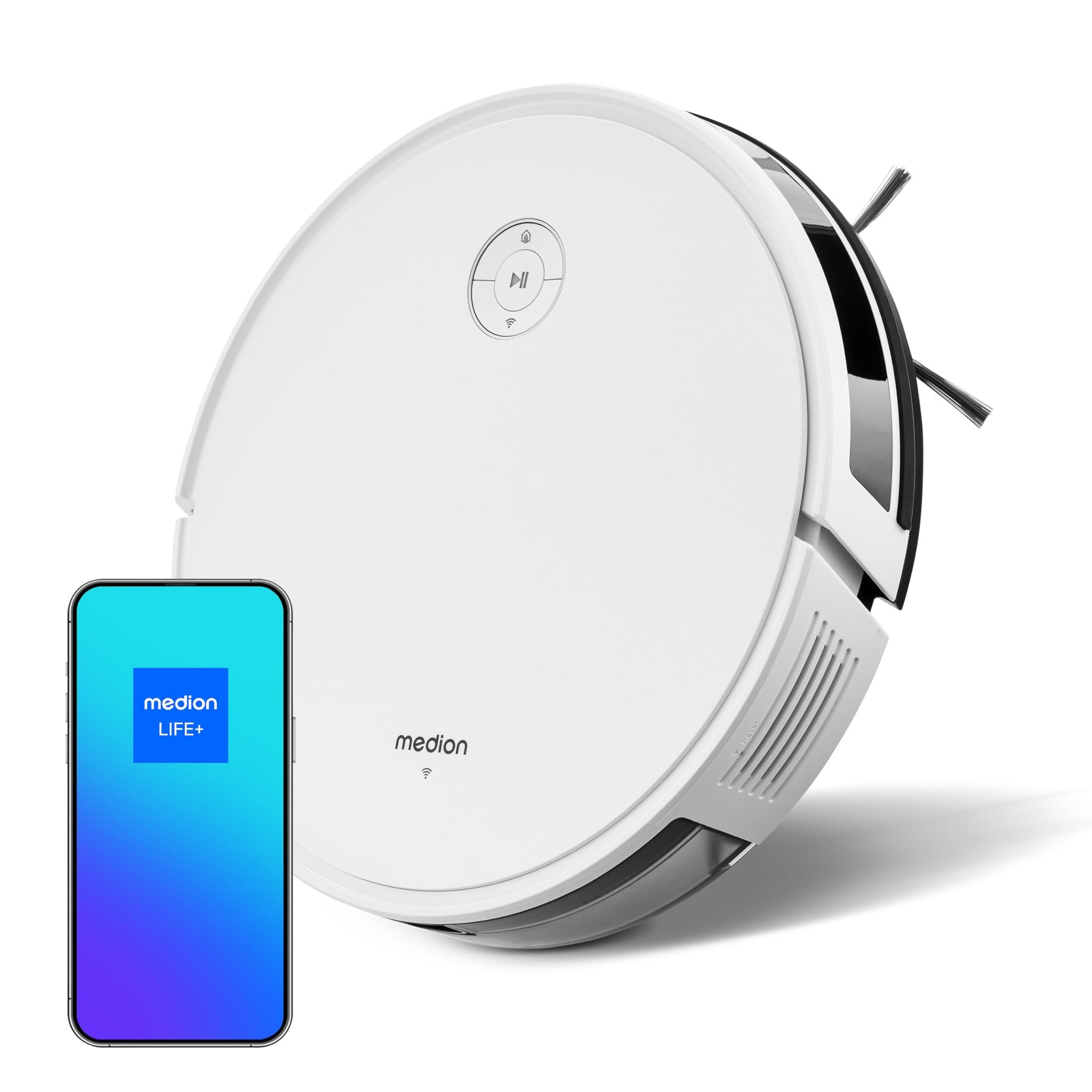 MEDION Aspirapolvere robot con navigazione intelligente S35 (app e (x0a)