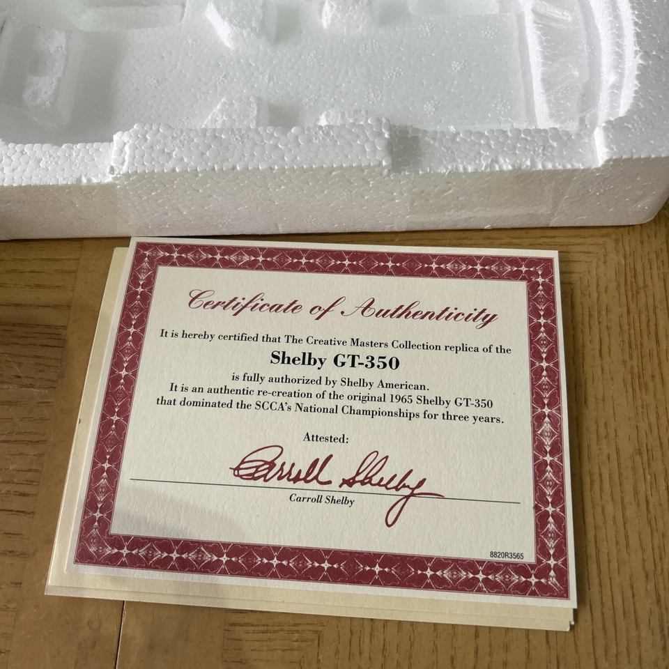 REVELL CREATIVE MASTERS 1965 SHELBY MUSTANG GT 350 ESCALA DIECAST 1:20 leer Foto 3 de 4