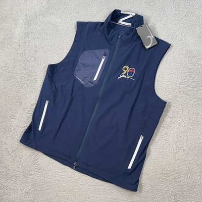 Zero Restriction Vest Mens XL Blue Full Zip Z700 Windwear Golf Shell NEW