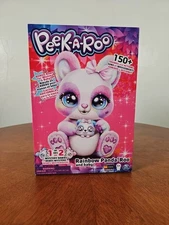 Peek A Roo Interactive Rainbow Plush Toy and Baby with Bonus Bows Over 150 Sound