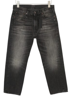 R13 Boyfriend Damen Jeans 27 Wilson Schwarz Neu Gewaschen Abgeschnitten Bequemer