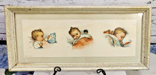 Vintage Kunst Adelt Lithograph Framed Nursery...