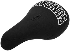 Sunday Blockhead Pivotal BMX Saddle - Canvas, Vintage Style, Black & White