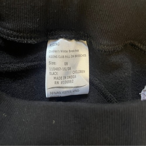 Equine Couture Riding Club schwarze Kinder Winterreithose Gr. 08 Reitsport - Bild 7 von 10