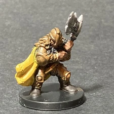 3/60, LG 29, Gold Dwarf Fighter D&D , Wizkids