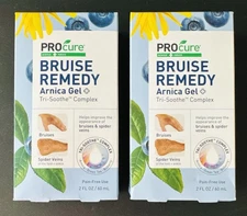 2x PROcure Science & Nature BRUISE REMEDY Arnica Gel + Tri-Smooth Complex 2oz ea