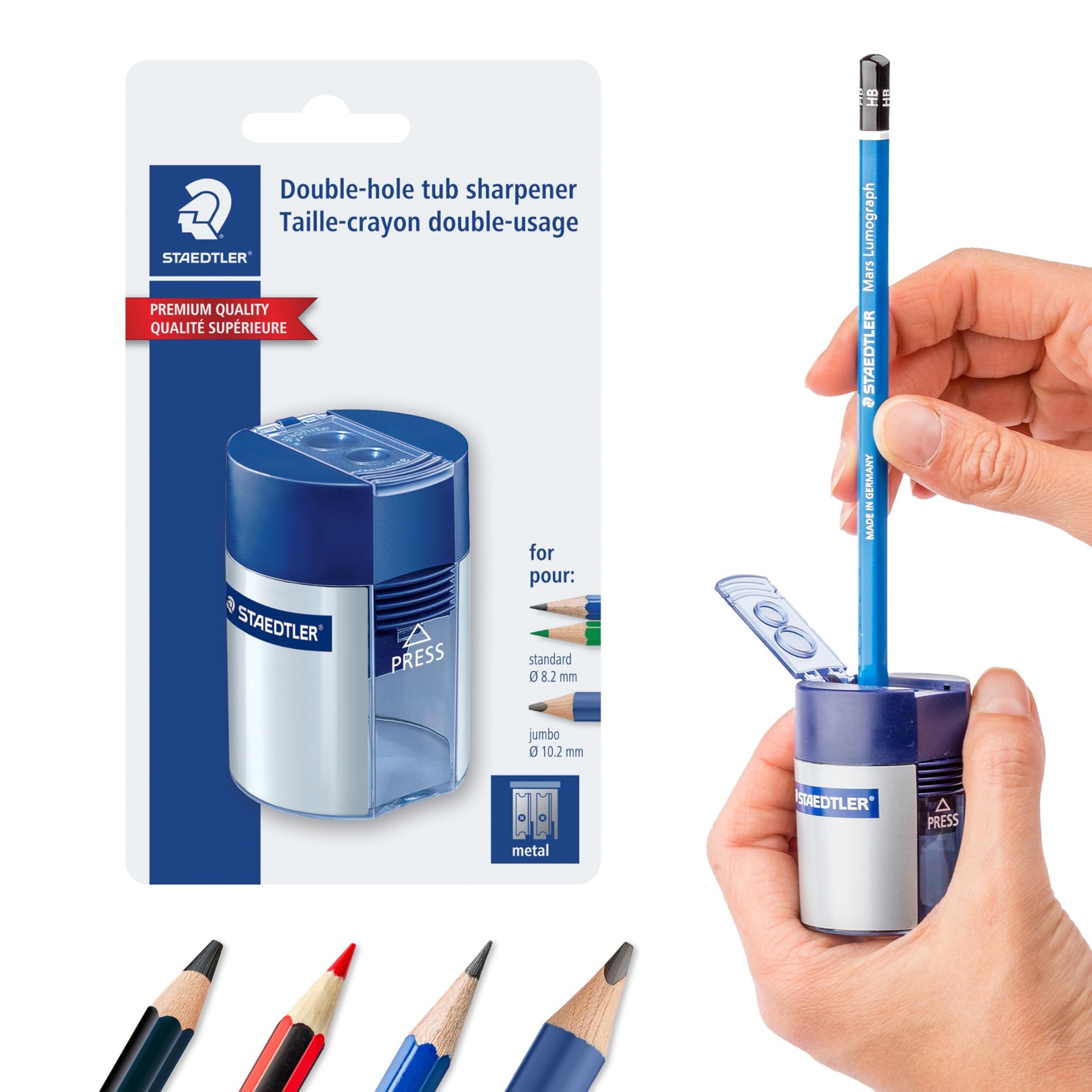 Sharpener 5 5/8" X 3 1/4" X 1 5/8", Red, Blue, Teal, Purple