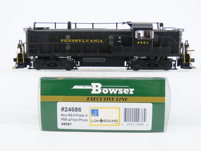 #ad HO Bowser Executive 24686 PRR ALCO RS 3 Ph. III Diesel #8591 w DCC amp; Sound $249.95