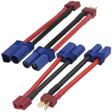 2Pairs Vgoohobby EC5 Style Plugs to T Male Female Connectors Adapter...